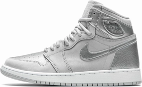 Jordan Youth Air Jordan 1 High OG GS 575441 029 Co.JP - Metallic Silver - Size 5.5Y