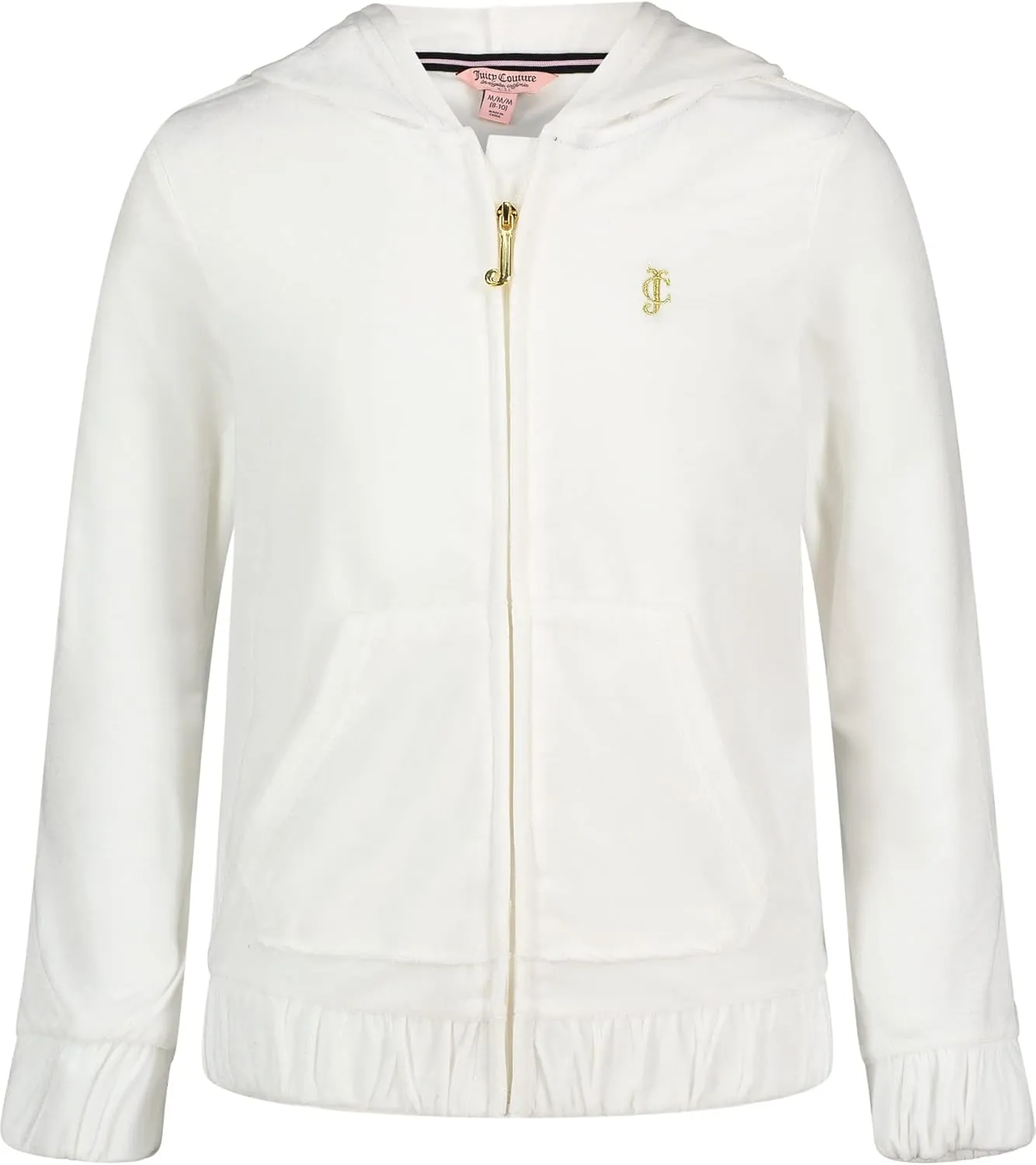 Juicy Couture Girls' Plush Velour Pant and Hoodie Sweatshirt Seperates