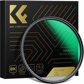 K&F Concept 67mm True Color Polarizer Lens Filter Circular Polarizing Filter for Camera Lens with 28 Multi-Coated (Nano-X Series)