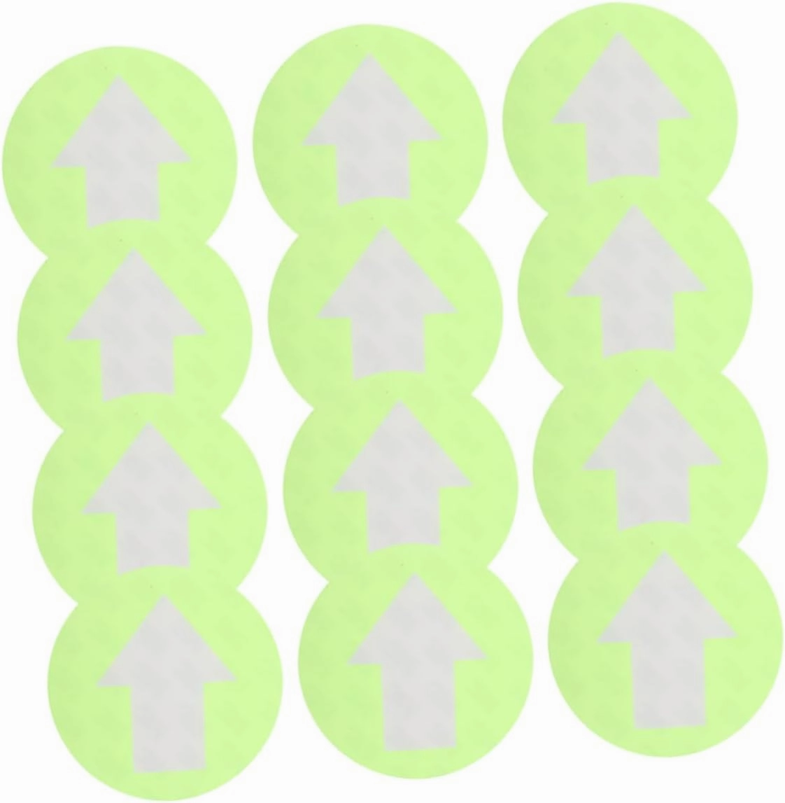 KICHOUSE 20Pcs Reflective Trail Markers High Visibility Adhesive Arrow Signs for Outdoor Camping Easy to Install Directional Indicators for Hunting and Navigation Fluorescent