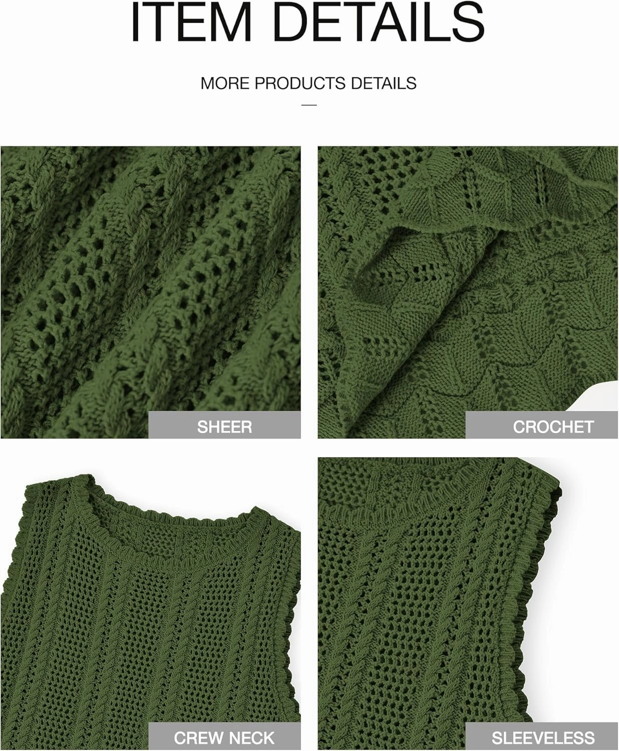 KIRUNDO Beach Vacation Clothes for Women Spring Summer Crochet Sweater Vest Tank Tops Cover Ups Resort Cruise Outfits 2025