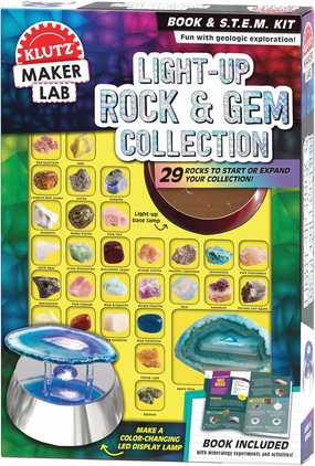 Klutz Light Up Rock & Gem Collection: Maker Lab STEM Kit