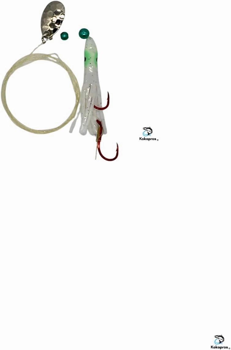 Kokanee Salmon Shrimp & Hoochies Fishing Lures - Multicolor Packs Including Micro Hoochies & Shrimp - Durable Plastic Construction with Sharp Octopus Hooks - Ideal for Kokanee & Trout
