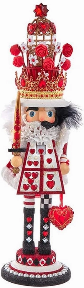 Kurt Adler 18-Inch Hollywood King of Hearts Nutcracker