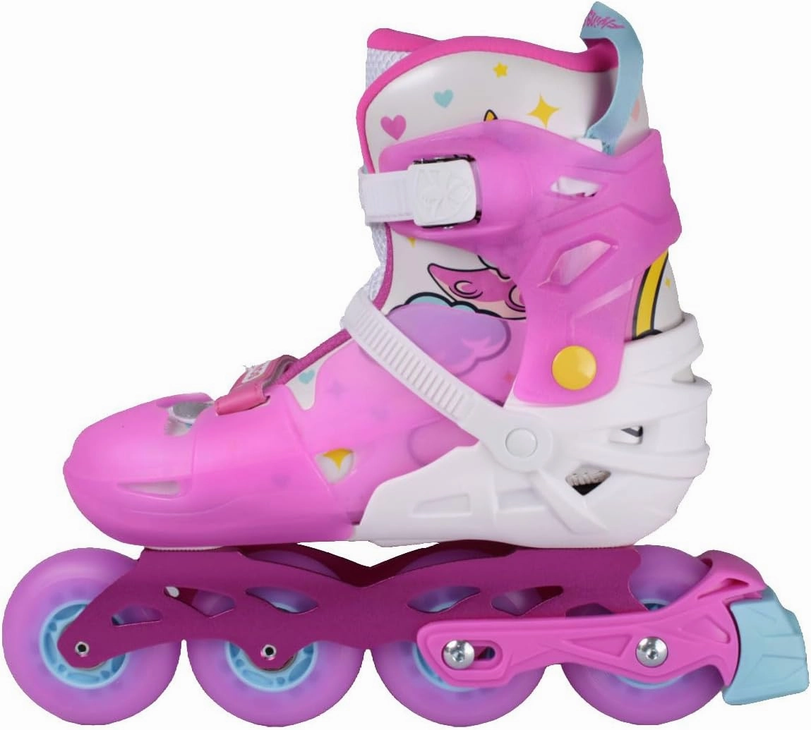 L6 Lumos Jr. Skates - Kids Light Up Roller Blades, Adjustable Inline Skates for Kids Rollerblades Boys & Girls, LED Inline Wheels Roller Blade Kids Skates