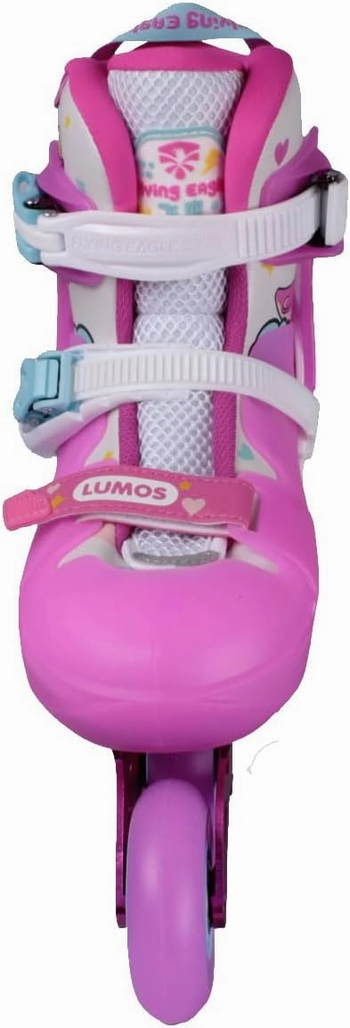 L6 Lumos Jr. Skates - Kids Light Up Roller Blades, Adjustable Inline Skates for Kids Rollerblades Boys & Girls, LED Inline Wheels Roller Blade Kids Skates