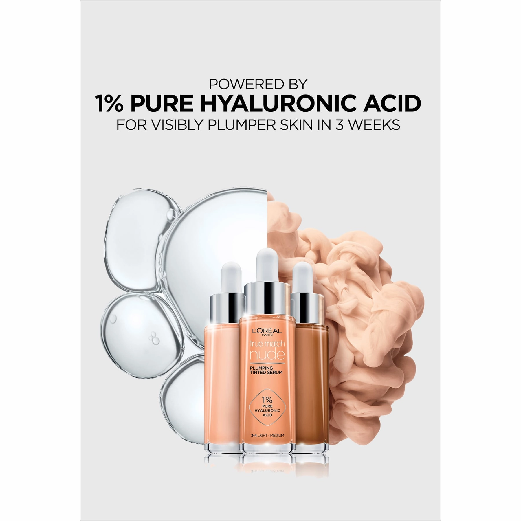 L'Oreal Paris True Match Nude Plumping Tinted Serum Foundation