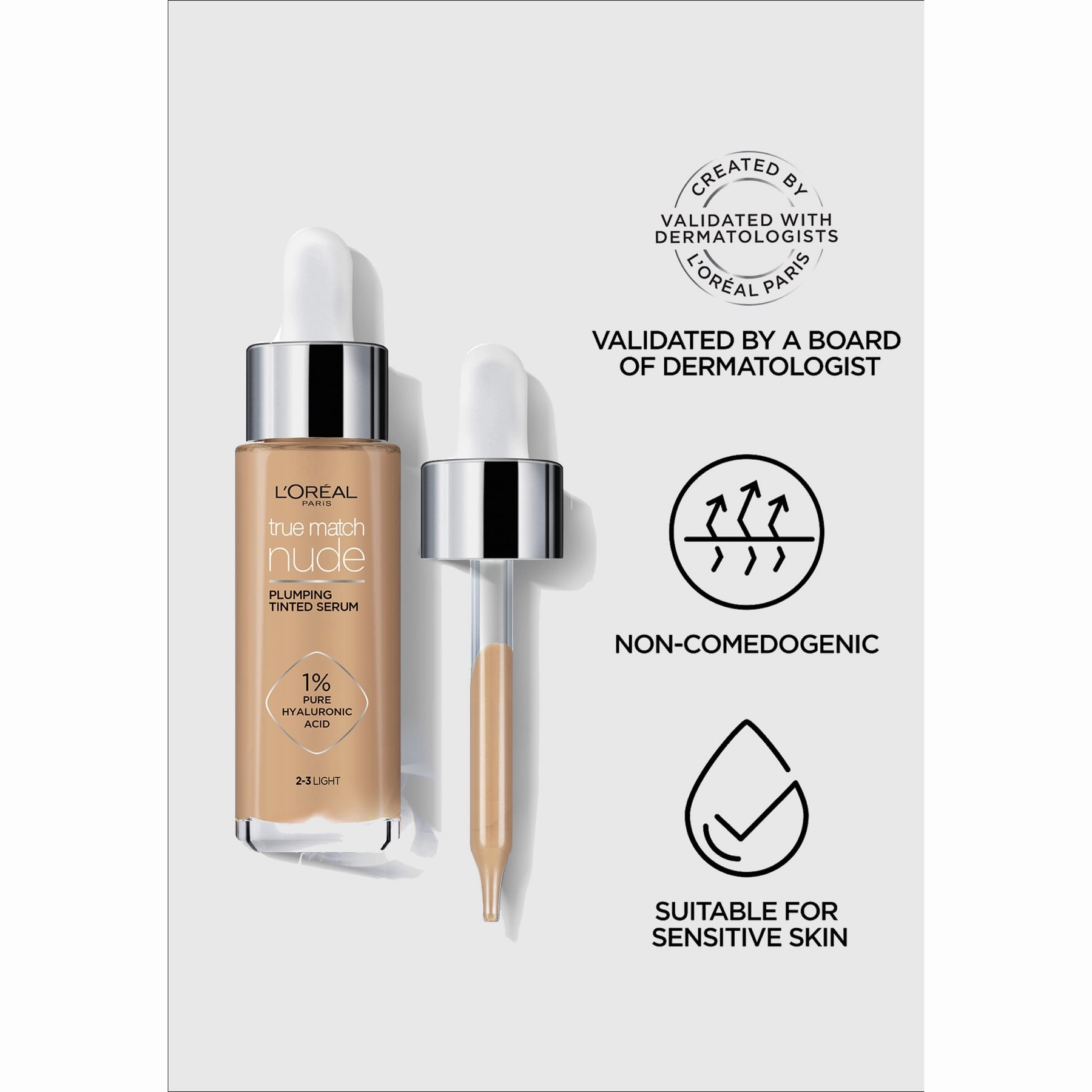 L'Oreal Paris True Match Nude Plumping Tinted Serum Foundation