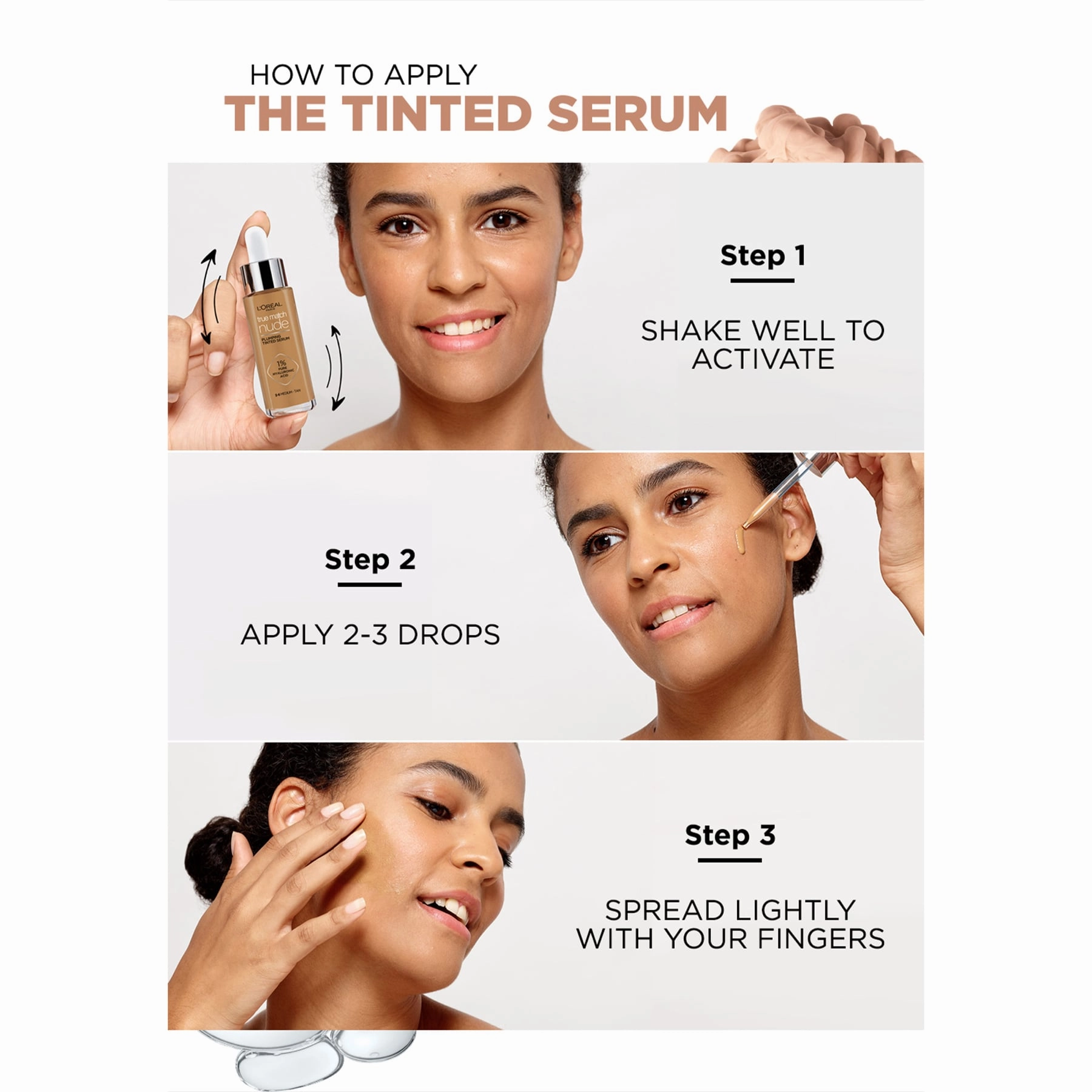 L'Oreal Paris True Match Nude Plumping Tinted Serum Foundation