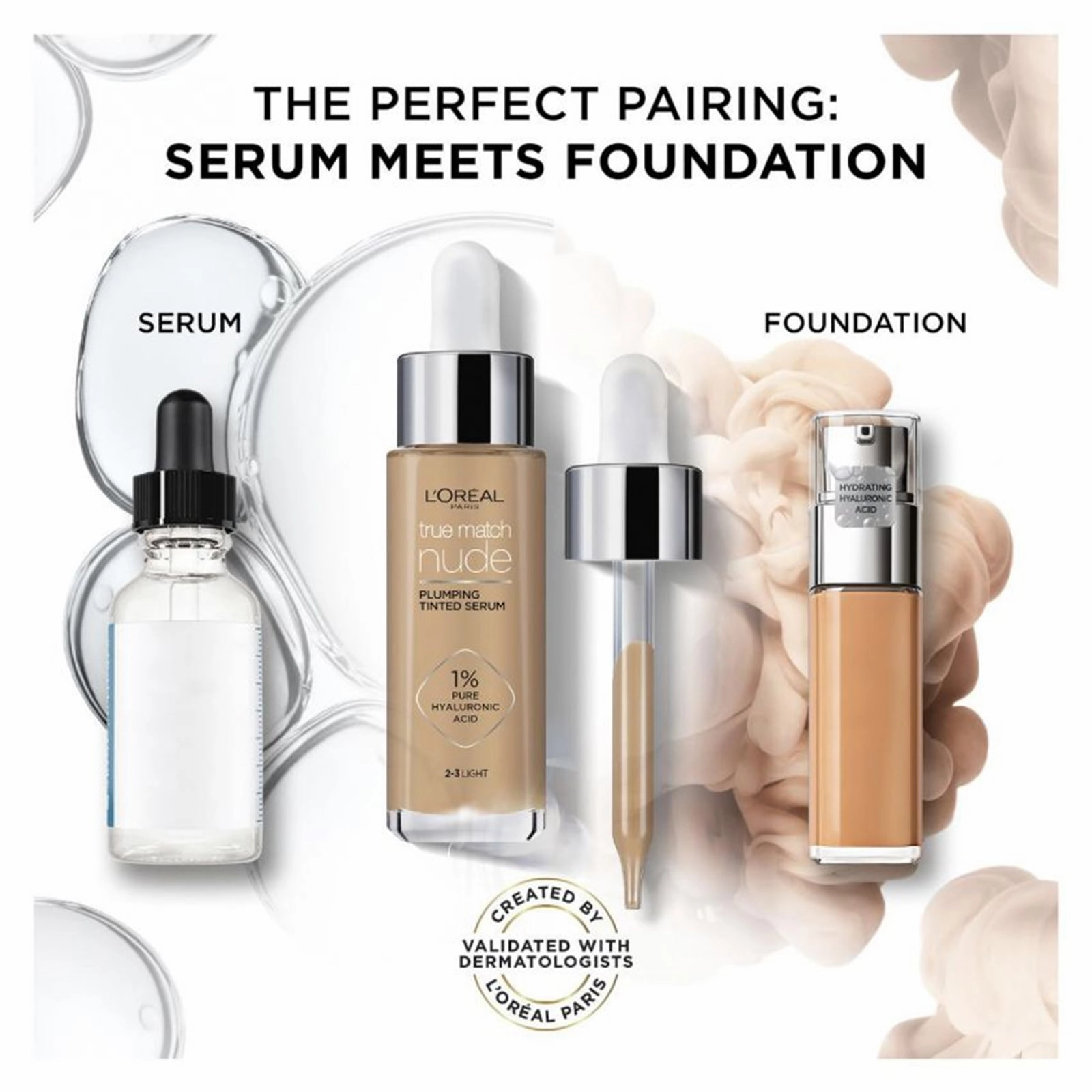 L'Oreal Paris True Match Nude Plumping Tinted Serum Foundation
