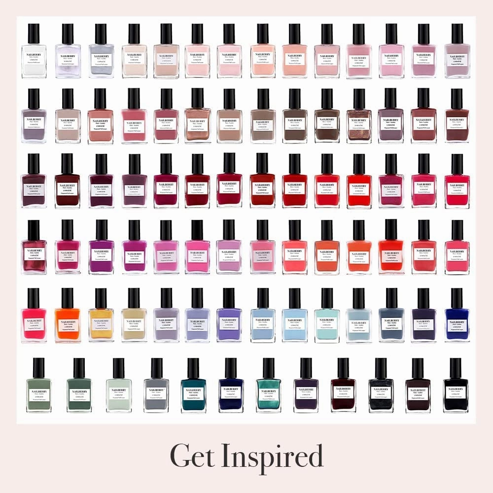 L'Oxygéné Oxygenated Nail Lacquer | Boho Chic | Deep Plum Rose Opaque Nail Polish | UV Protected Long-Wear Nail Polish | 12-Free | Vegan | Certified Halal | Cruelty & Gluten Free | 15 ml