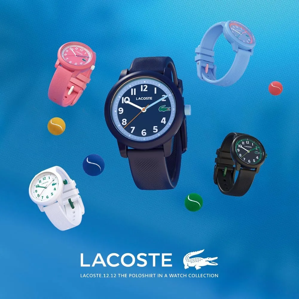 Lacoste L.12.12 Kids' 3H Quartz Watch - Children’s Timepiece - Water Resistant up-to 5ATM/50 Meters - 33MM