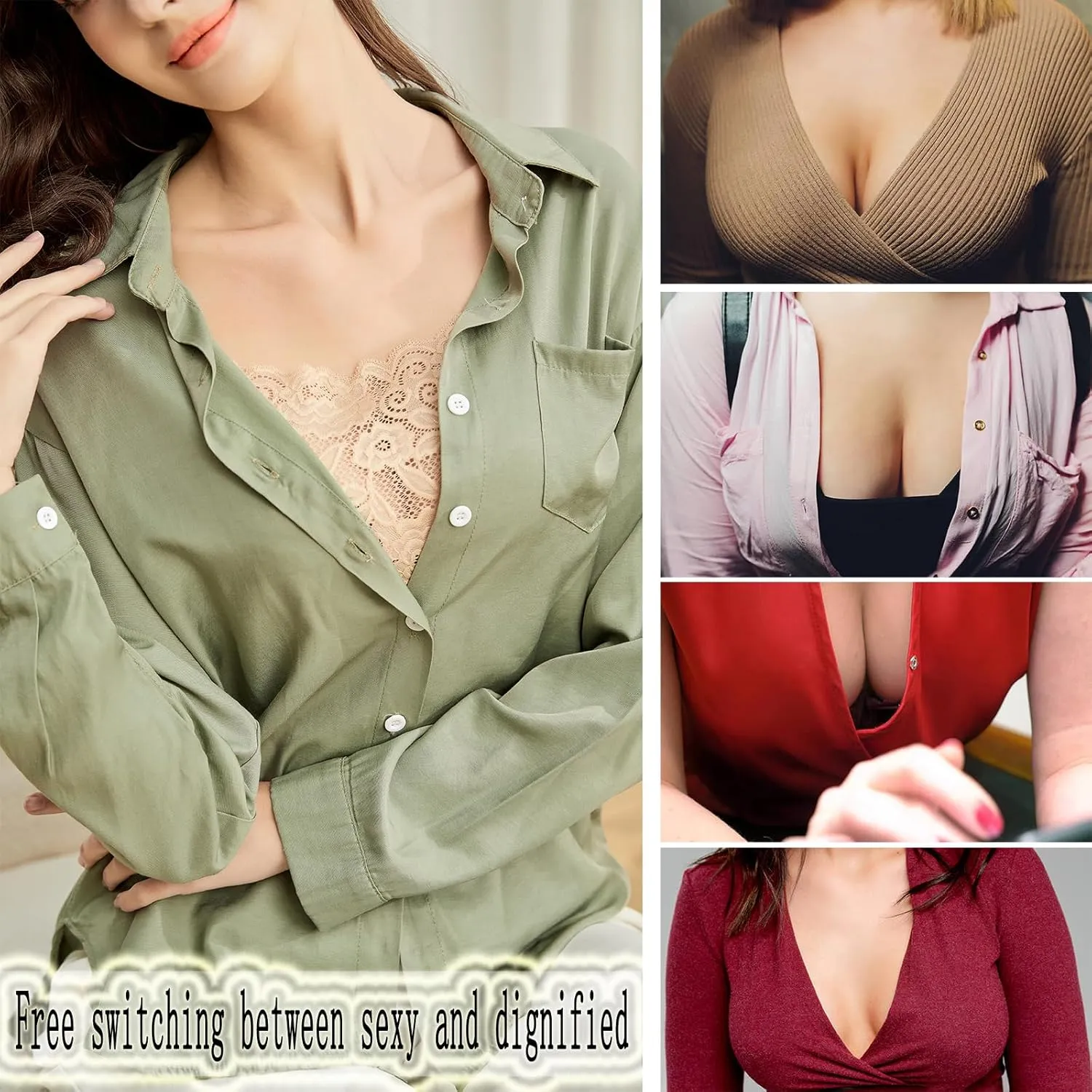 Lady Lace Wearable Mock Camisole Bra Insert Overlay Modesty Panel Vest.