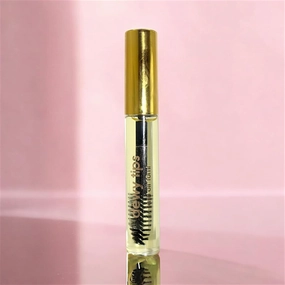 Lash   Brow Peptide Growth Serum formula for long and fluffy lashes and brow growth, 10ml, Gold Cap, acyrlic. All natural.