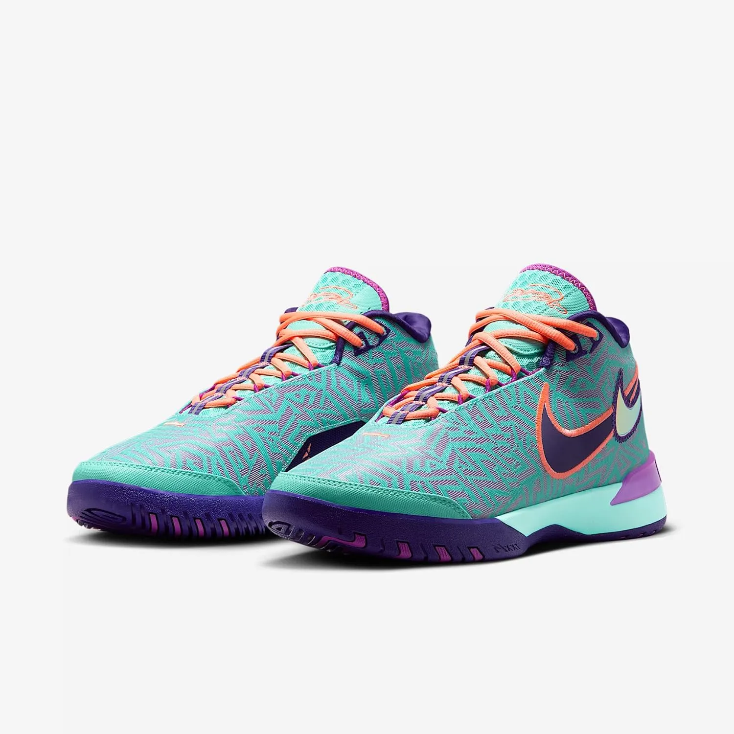 Lebron NXXT Gen AMPD Basketball Shoes (FJ1566-101, Light Orewood Brown/Washed Teal/Metallic Gold)