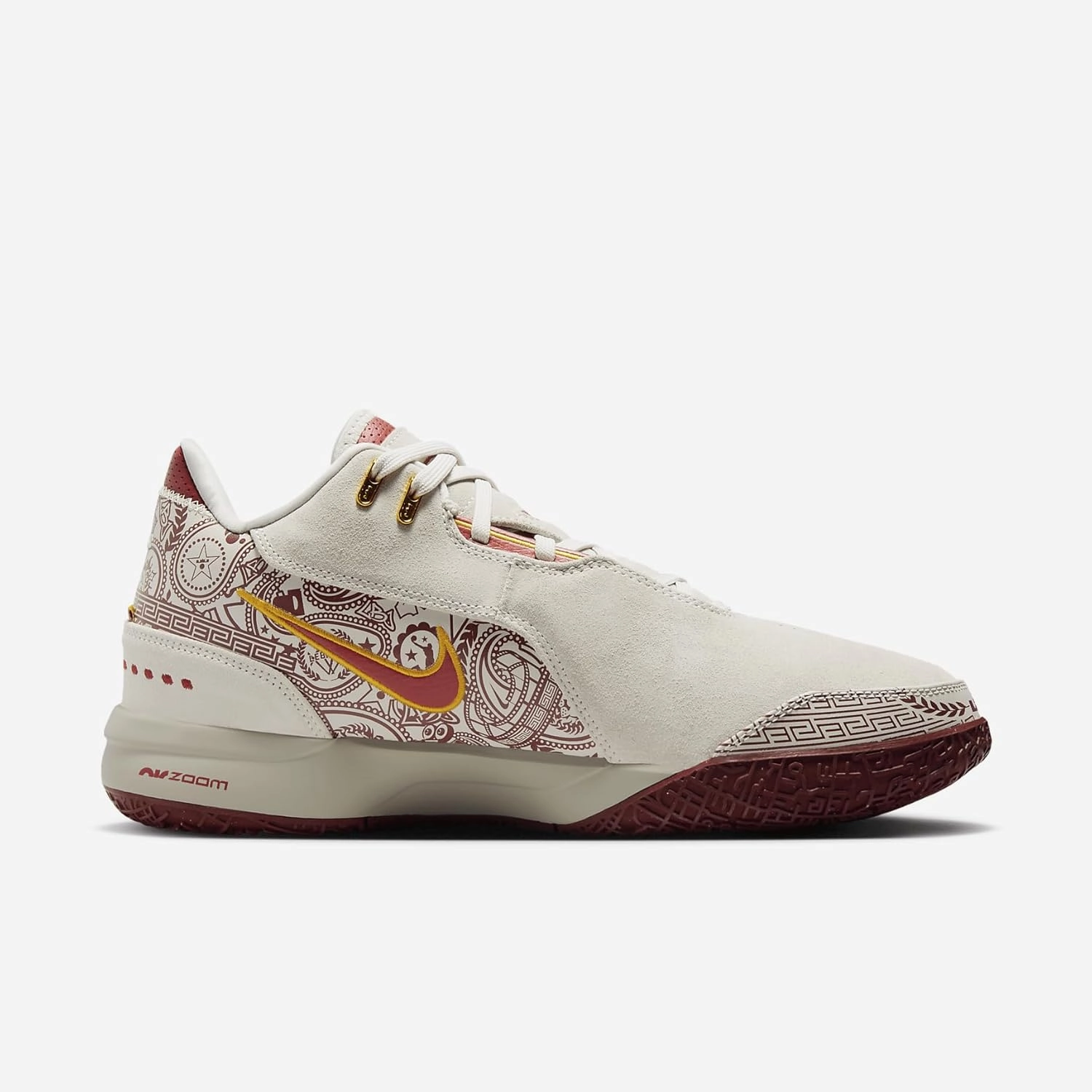 Lebron NXXT Gen AMPD Basketball Shoes (FJ1566-101, Light Orewood Brown/Washed Teal/Metallic Gold)