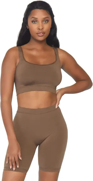 Leg Avenue womens Seamless Opaque Microfiber Strapless Romper