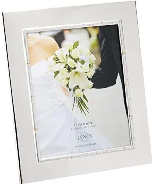 Lenox Devotion Frame for 8 by 10-Inch Photo - 825521, Metallic