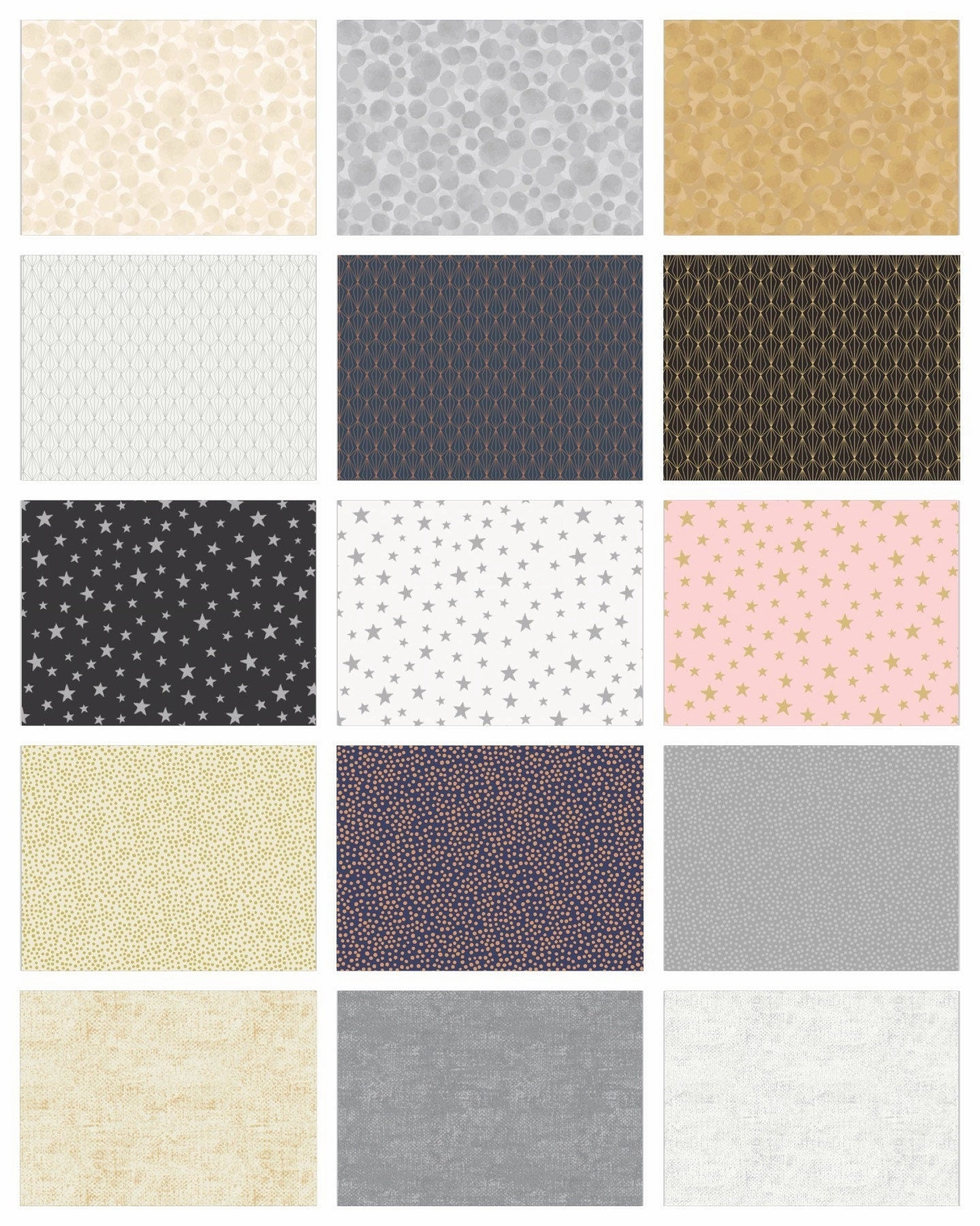 Lewis & Irene Marvelous Metallics Fabric Collection Metallic Gold Spot on Cream MM3.1