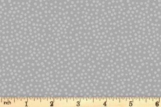 Lewis & Irene Marvelous Metallics Fabric Collection Metallic Silver Spot on Silver MM3.2