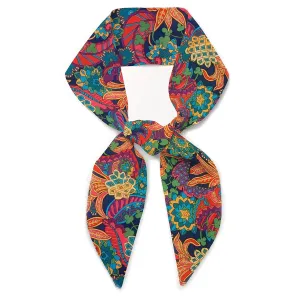 Liberty London Scarf - Choose Length - Pineapple Paisley Skinny Scarf, Tie Headband, Handbag/Purse flair - Silky Tana Lawn Cotton
