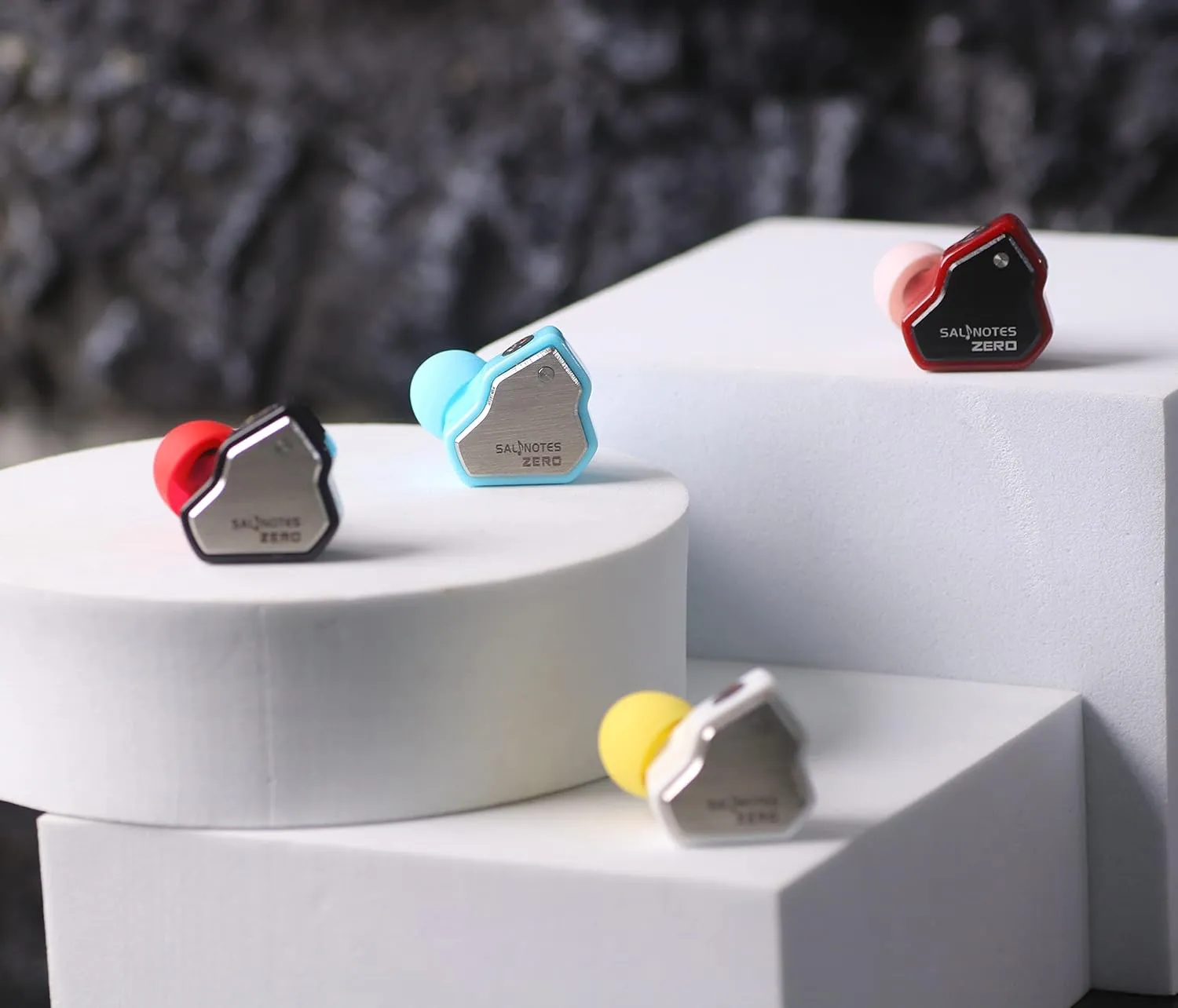 Linsoul 7Hz Salnotes Zero HiFi 10mm Dynamic Driver in-Ear Earphone IEM with Metal Composite Diaphragm Stainless Steel Faceplate Detachable 2Pin OFC Cable (Red, Without Mic)