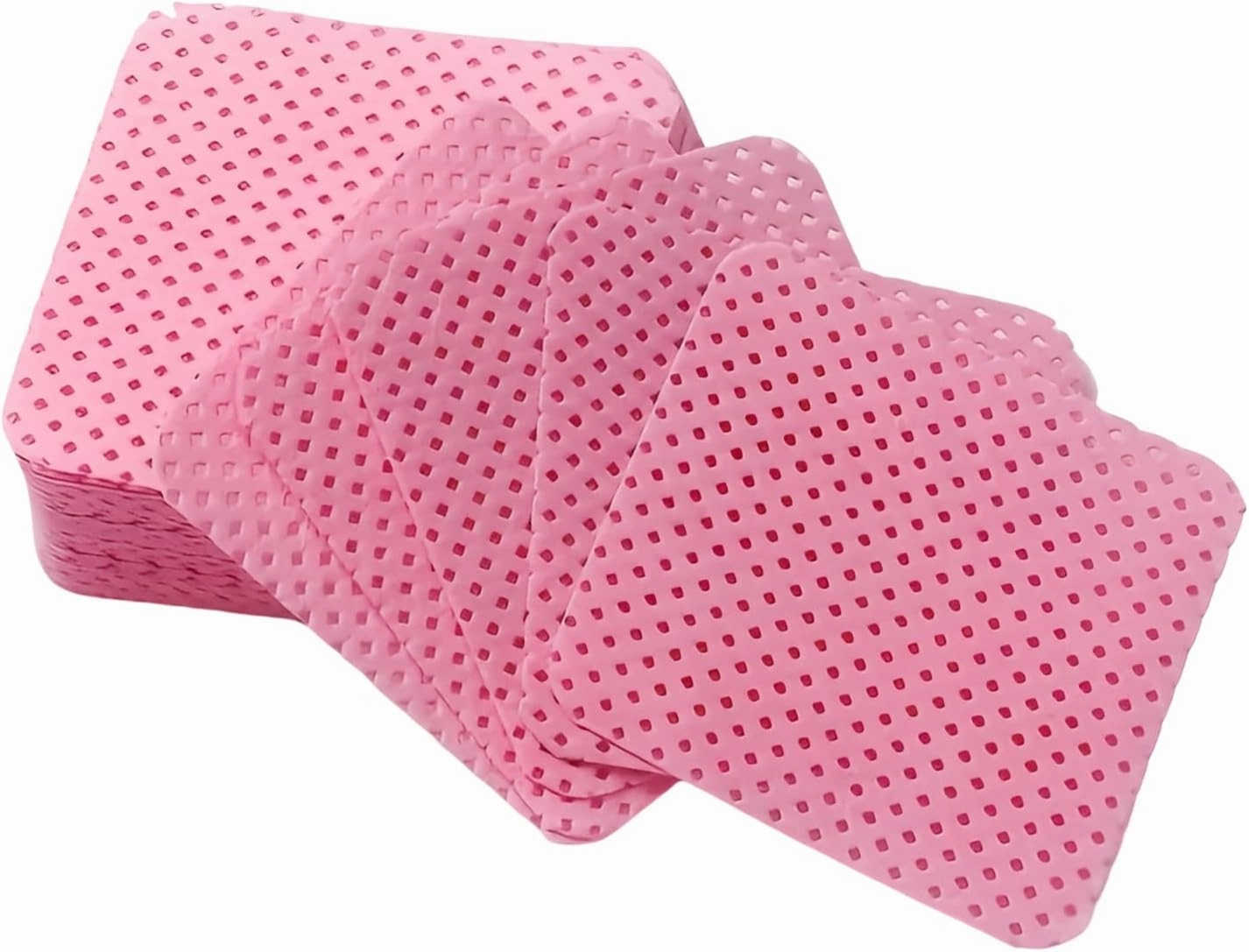 Lint Free Nail Polish Remover Pads – 50 Pink Non‑Woven Absorbent Nail Wipes for Gel & Acrylic – Lint‑Free Nail Prep Cloths for Polish, Lash & Glue Cleaning (Pink)