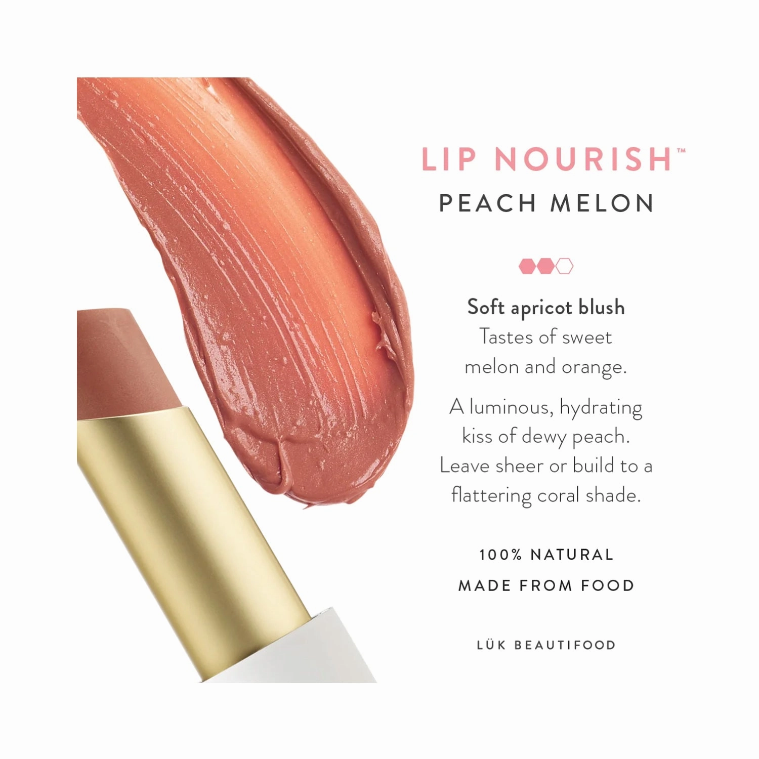 Lip Nourish Luk Peach Melon