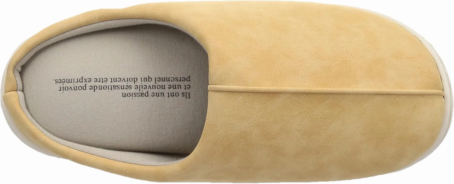 LIV HEART Women's Room Shoes Slippers, Biege, Lサイズ
