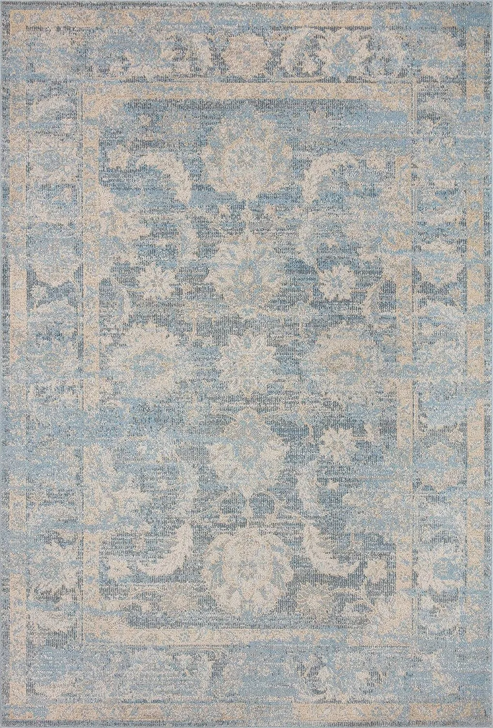 Loloi II Odette Collection ODT-03 Sky/Beige 7'-10" x 10' Area Rug