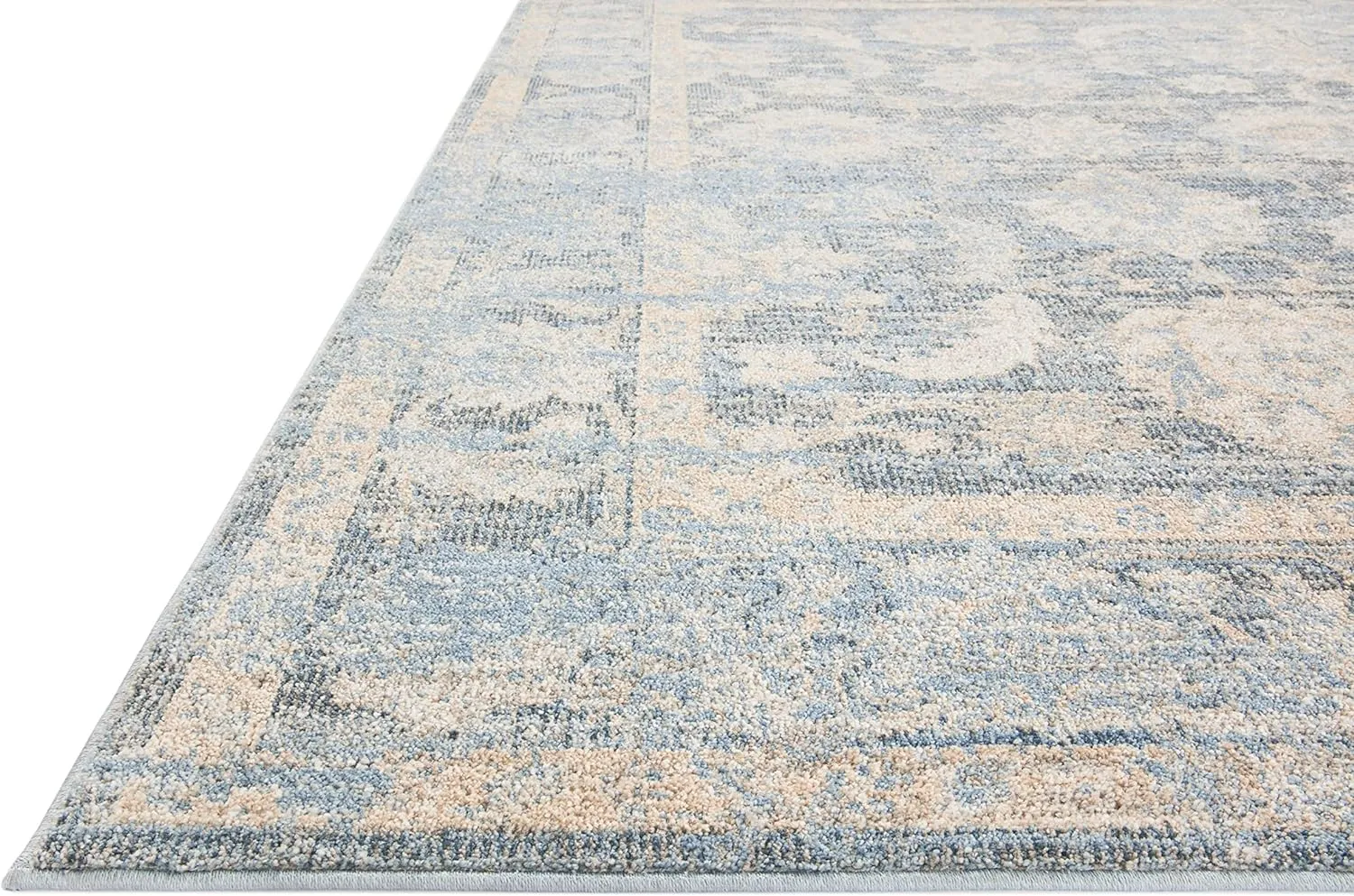 Loloi II Odette Collection ODT-03 Sky/Beige 7'-10" x 10' Area Rug
