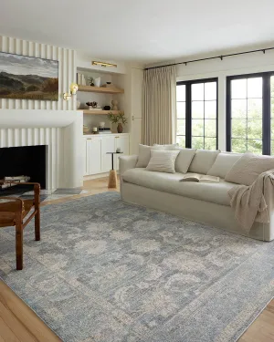 Loloi II Odette Collection ODT-03 Sky/Beige 7'-10" x 10' Area Rug