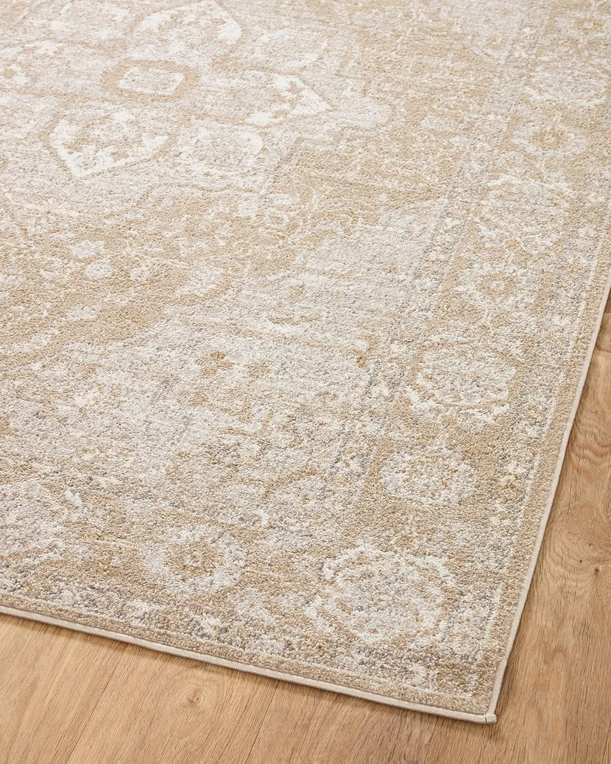 Loloi II Odette Collection ODT-05 Beige/Silver 7'-10" x 10' Area Rug