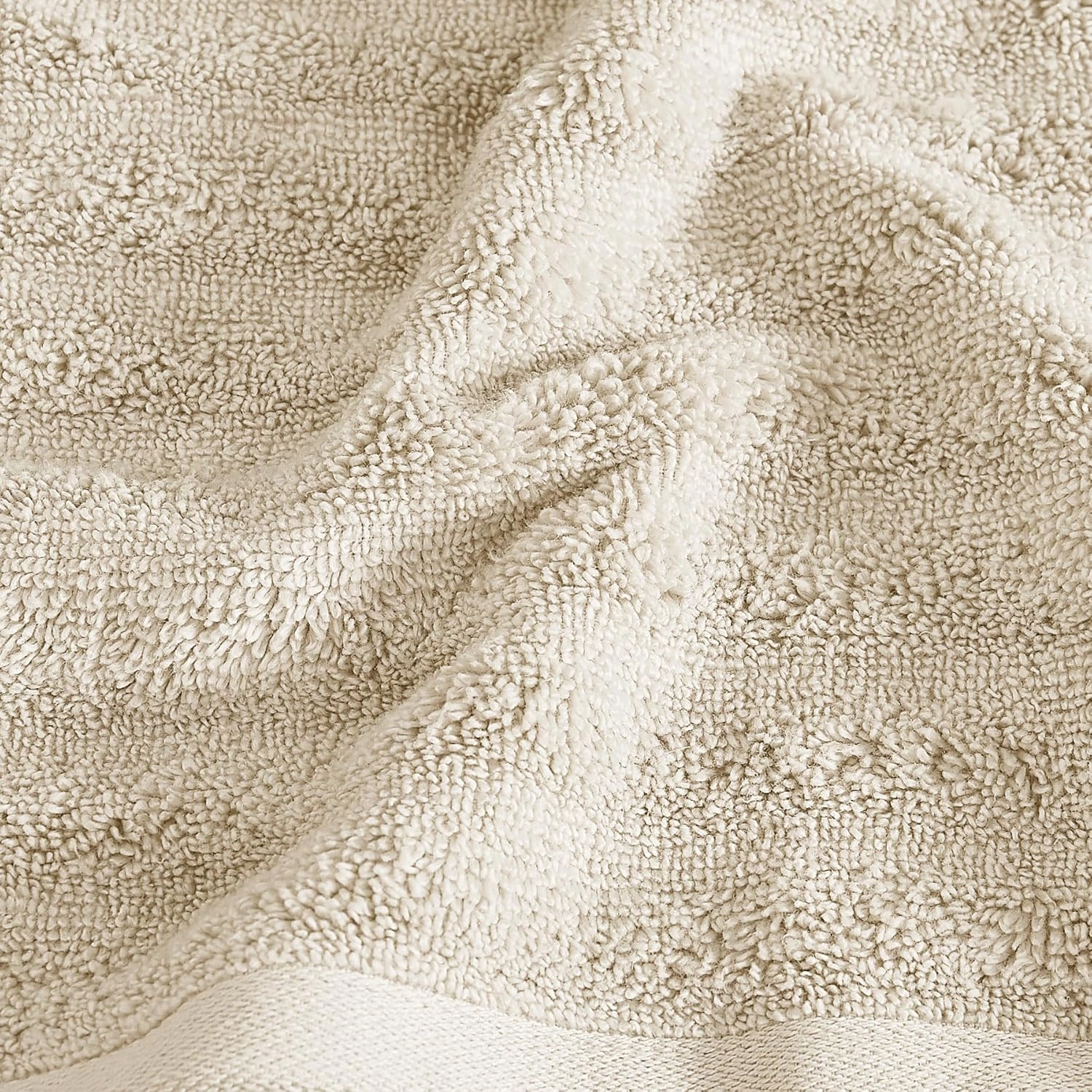 London Fog Zero Twist Beige 6 Piece Towel Set