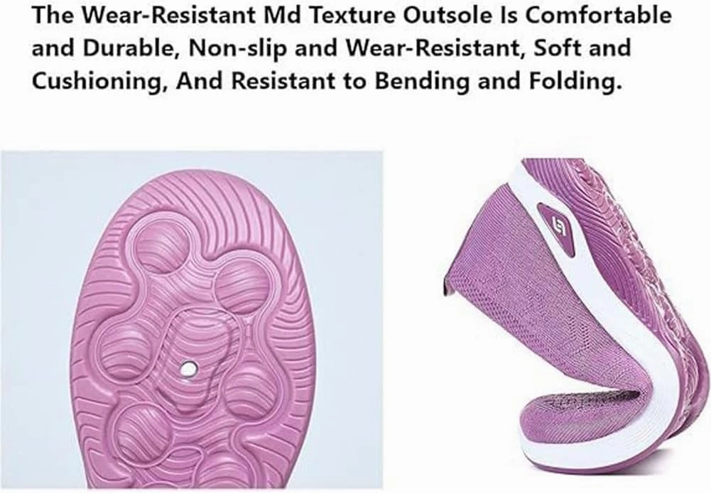 LOSD Orthowalkway Womens Shoes, Women's Woven Orthopedic Breathable Soft Shoes Arch Support, Zapatos Ortopédicos para Mujer