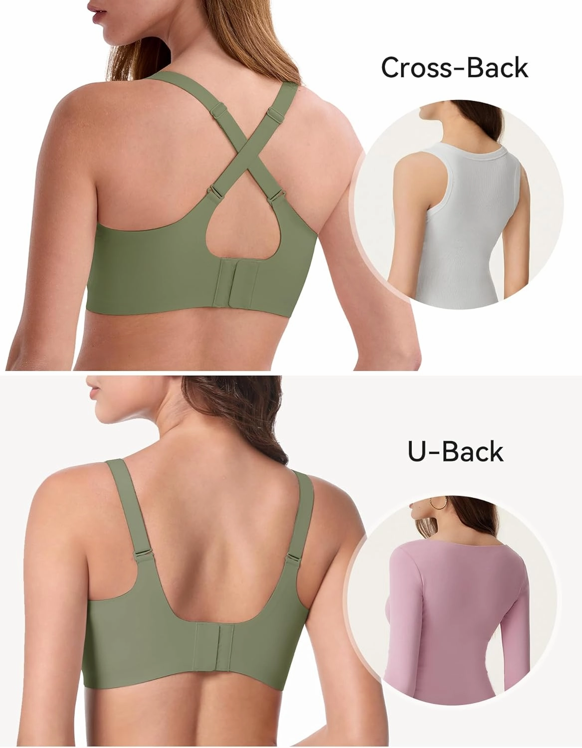 LUCKMEEY Bras for Women No Underwire Wireless Mesh Seamless T-Shirt Bra Full Coverage Push up Comfortable Everyday Bra