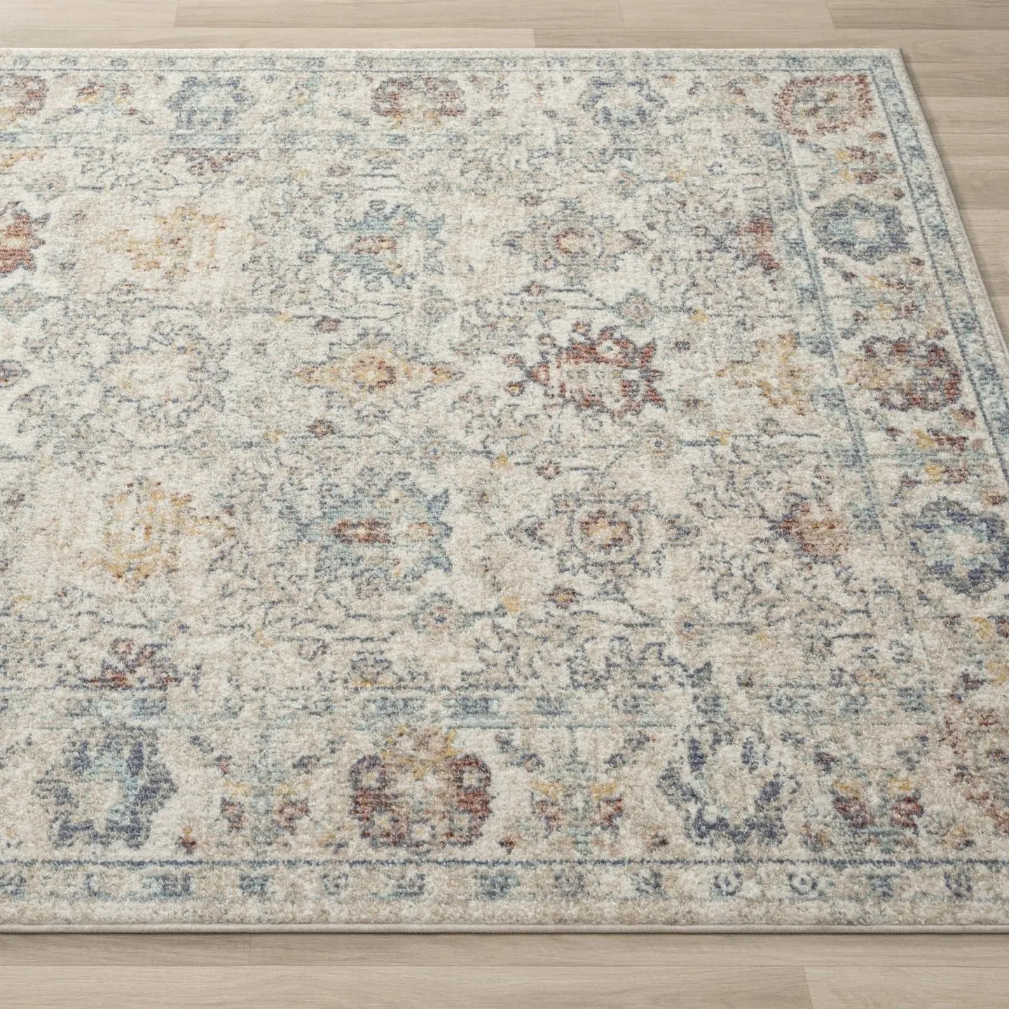 LUXE WEAVERS Vintage Style Floral Area Rug, Beige, 8x10