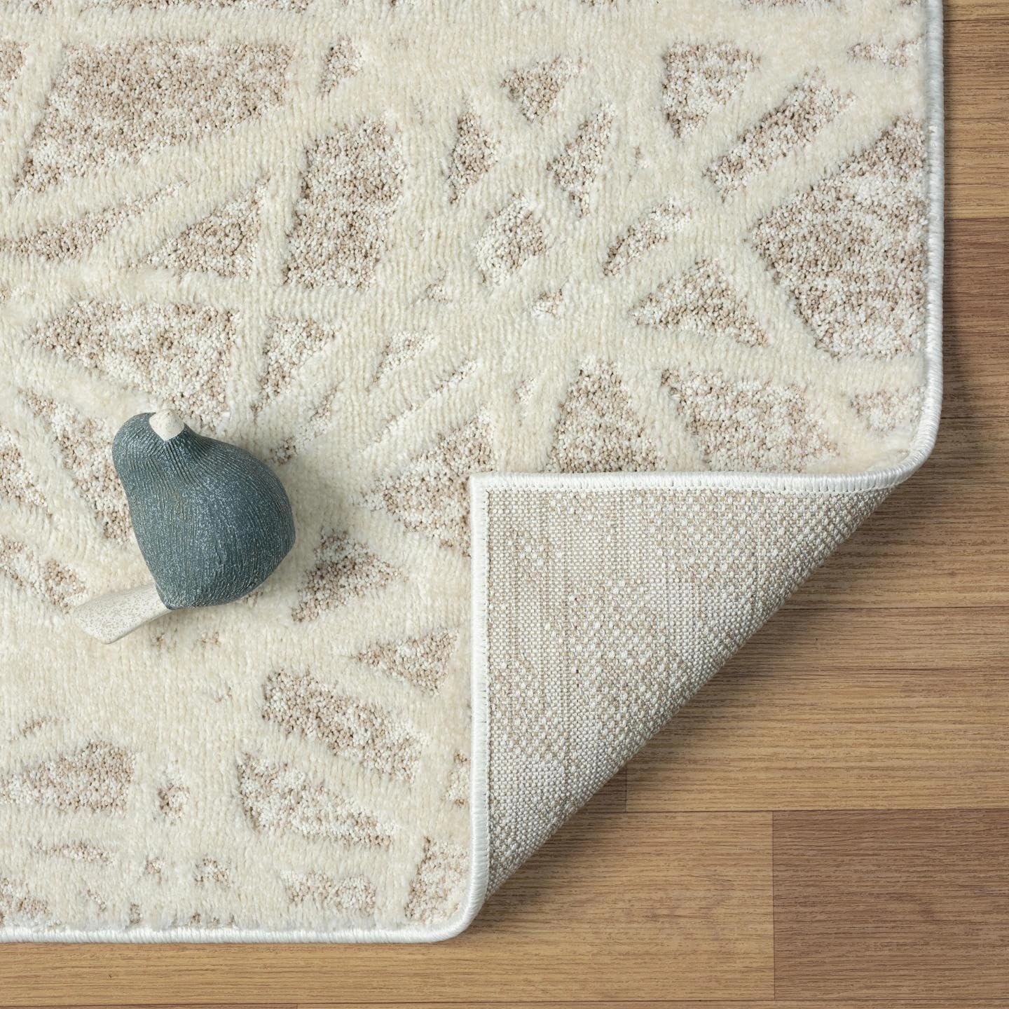 LUXE WEAVERS Jasper Collection 689 Beige 2x7 Modern Abstract Area Rug