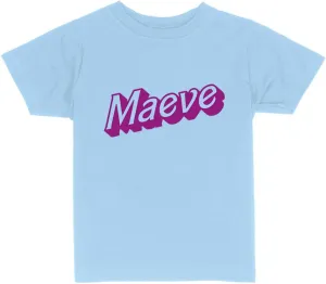 Maeve Doll Font Toddler Kids T-Shirt
