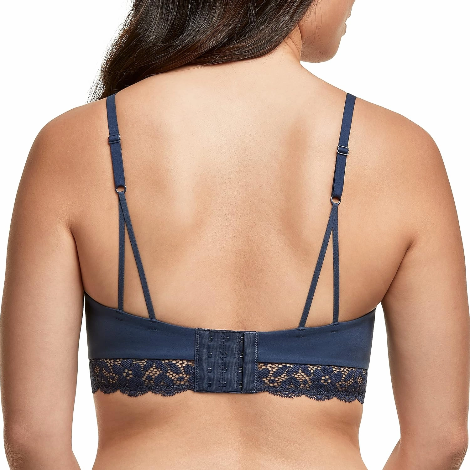 Maidenform Pure Comfort Lace Bralette, Our Best Longline Bralette for Women, Convertible Wireless Bra