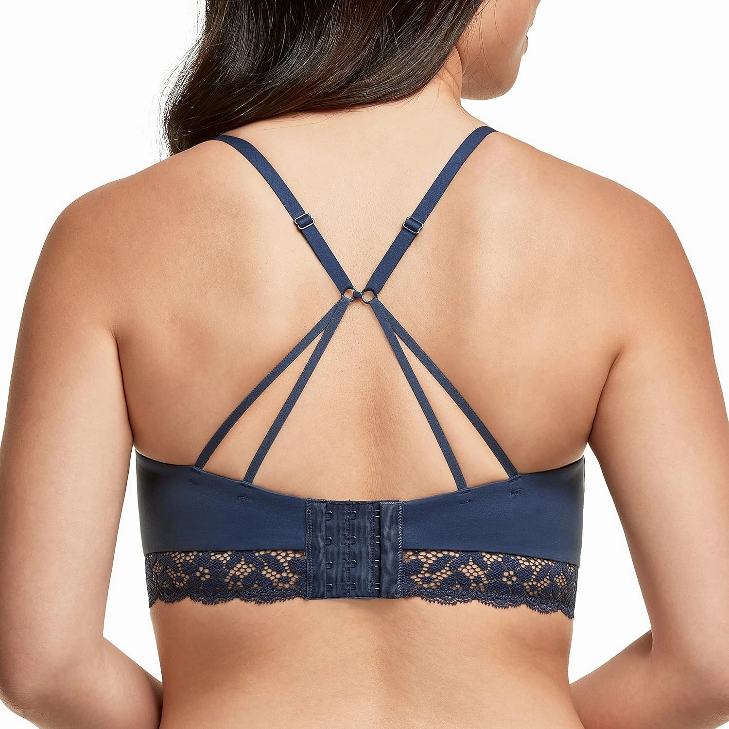 Maidenform Pure Comfort Lace Bralette, Our Best Longline Bralette for Women, Convertible Wireless Bra