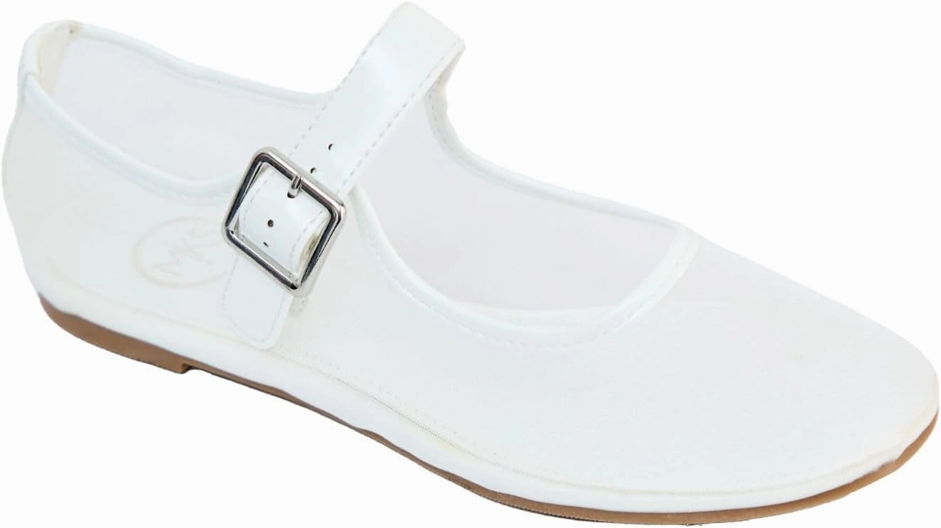 Makers Shoes - LEVI 2 - Women's Mary Jane Flats, Mesh Design with Buckle Strap