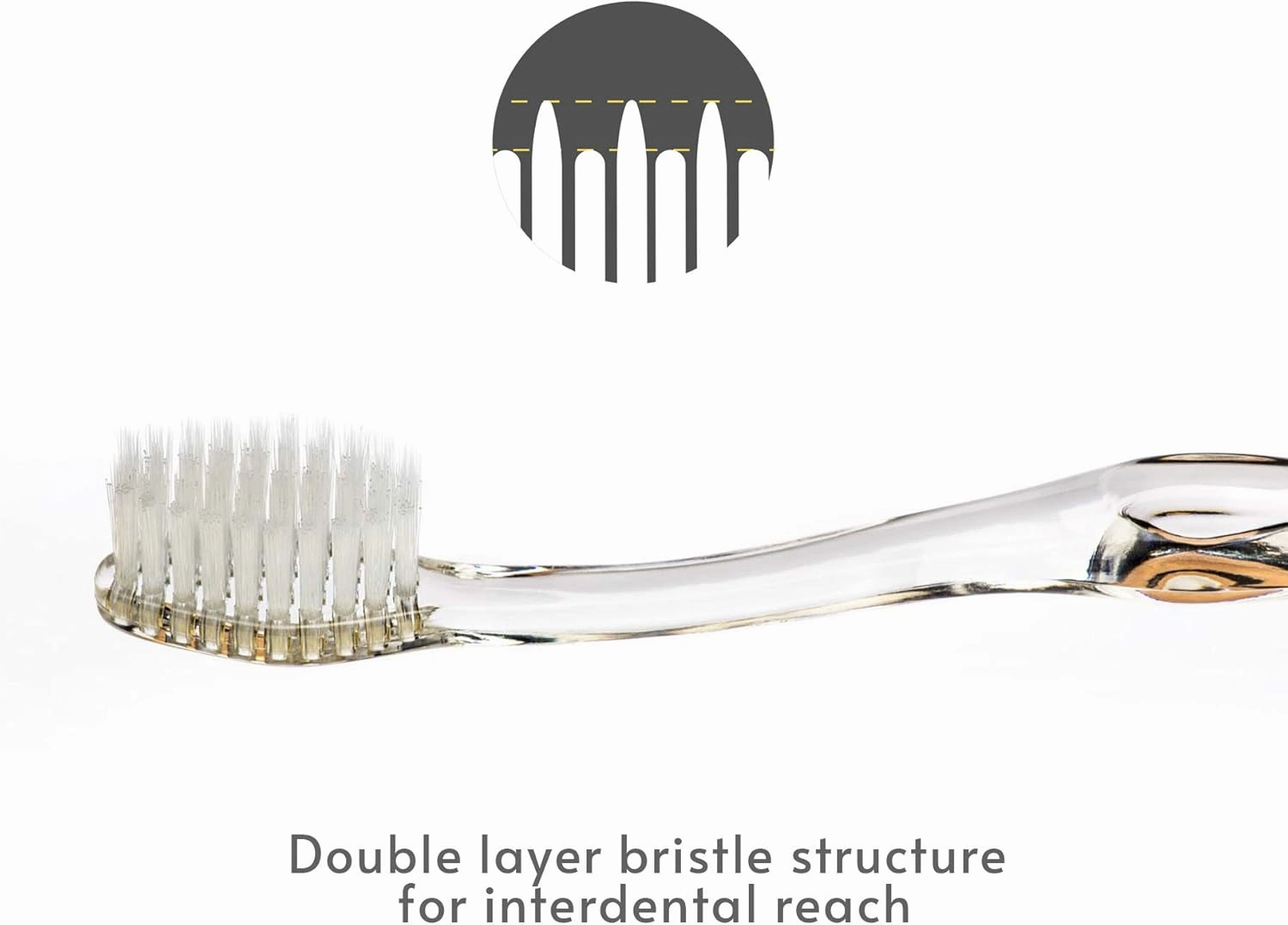 Manual Toothbrush Set for Adults with Sensitive Gums, Silver Soft/Medium Bristles, Travel Cases, Blue, Pink, Green, Crystal, 4-Pack