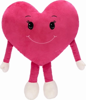 MaoGoLan Valentines Heart Plush Throw Pillow, Cute Pink Heart Doll Stuffed for Decorations, 11 inches Soft and Love Throw Pillow for Wife,Girlfriend,Boyfriend,Lover Gifts