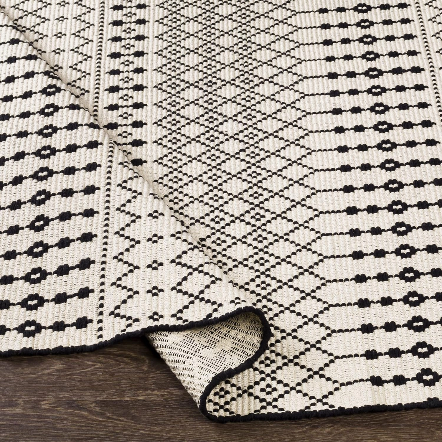 Mark&Day Area Rugs, 2x8 Spring Valley Rustic Charcoal Runner Area Rug, White Black Carpet for Hallway, Kitchen, Bedroom or Living Room (2'6" x 8' Runner)
