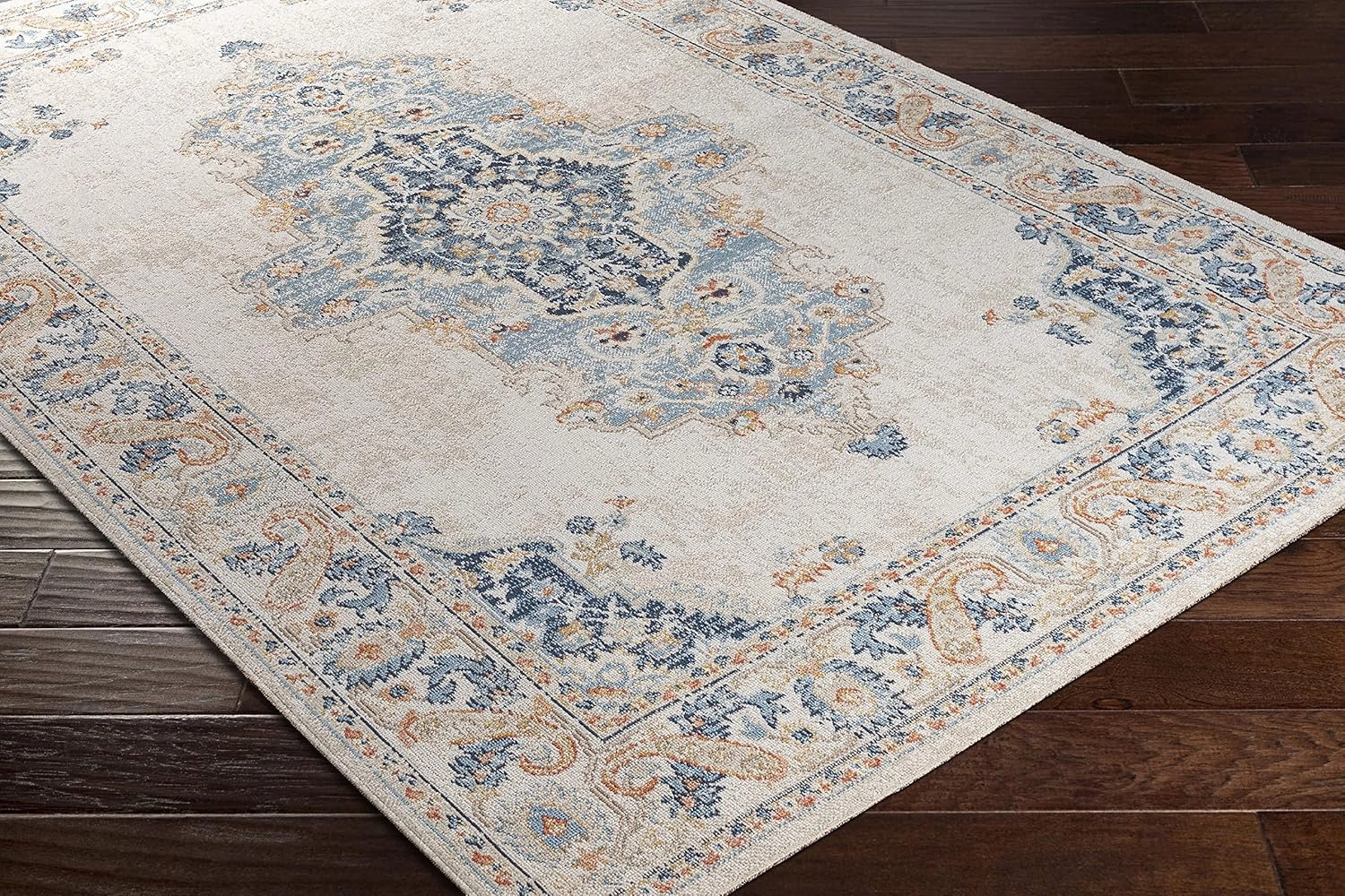 Mark&Day Outdoor Rugs, 5x7 Calumet Global Indoor/Outdoor Beige Area Rug, Non Shedding Beige Carpet for Patio, Porch, Deck, Bedroom, Living Room or Kitchen (5'3" x 7')