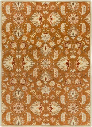 Mark&Day Wool Rugs, 12x15 Hanna Traditional Brown Area Rug, Orange Beige Pink Carpet for Living Room, Bedroom or Kitchen (12' x 15')