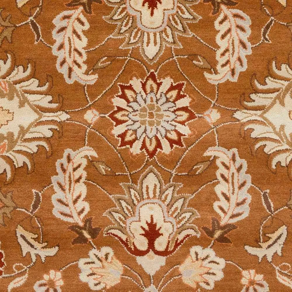 Mark&Day Wool Rugs, 12x15 Hanna Traditional Brown Area Rug, Orange Beige Pink Carpet for Living Room, Bedroom or Kitchen (12' x 15')