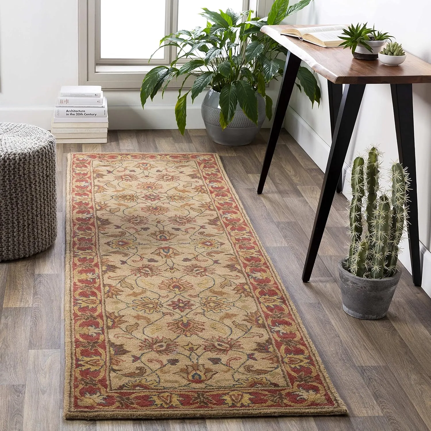 Mark&Day Wool Rugs, 5x8 Paris Traditional Camel Area Rug, Brown Beige Carpet for Living Room, Bedroom or Kitchen (5' x 8')