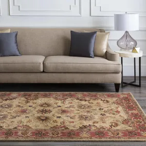 Mark&Day Wool Rugs, 5x8 Paris Traditional Camel Area Rug, Brown Beige Carpet for Living Room, Bedroom or Kitchen (5' x 8')